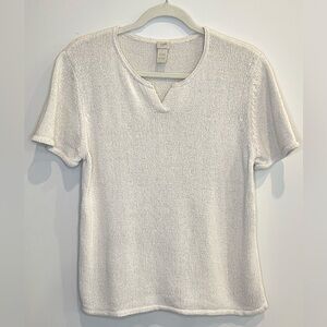 J. Crew Textured Sweater Tee Size L